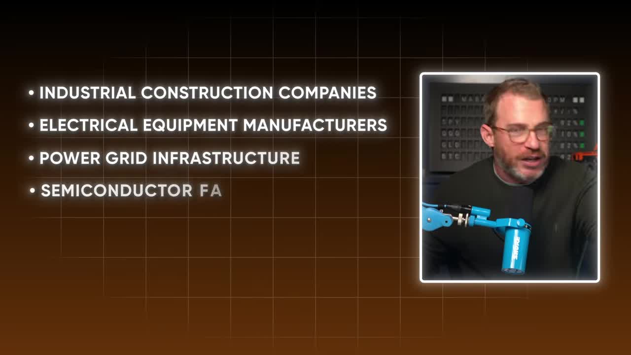 List of sectors poised for huge demand from AI infrastructure buildout: Industrial Construction Companies, Electrical Equipment Manufacturers, Power Grid Infrastructure, and Semiconductor Fabrication (partially visible)